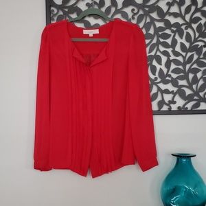 Loft Red Blouse